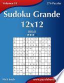 libro Sudoku Grande 12x12   Difícil   Volumen 18   276 Puzzles